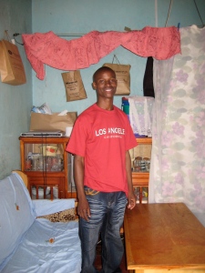 Wiclif at His Home in Kawangware